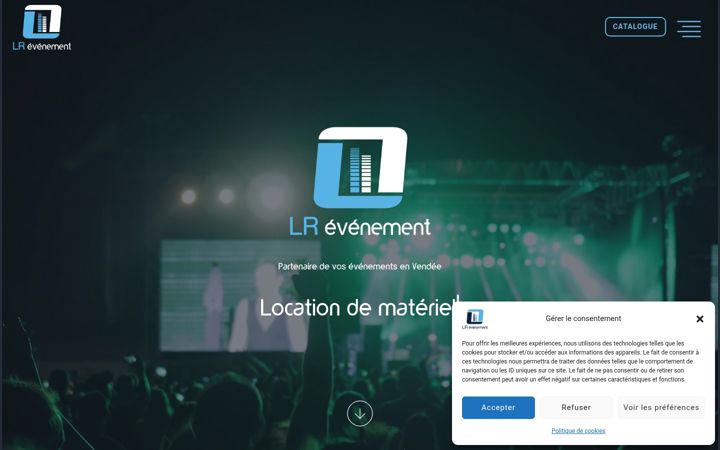 Screenshot of lr-evenement.com
