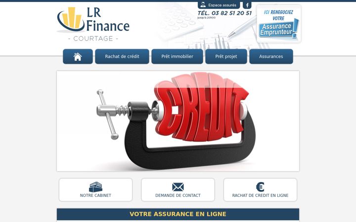 Screenshot of lr-finance.fr