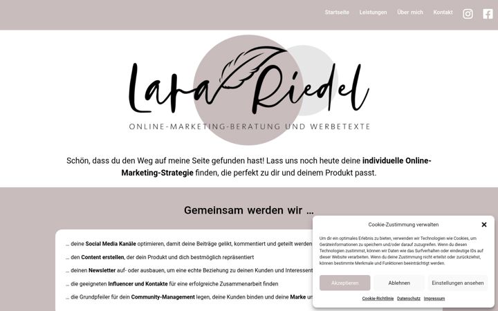 Screenshot of lr-online-marketing.de