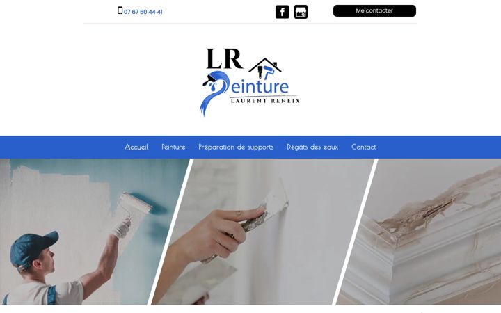Screenshot of lr-peinture.fr