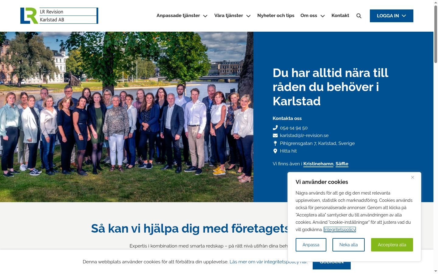 Ekraanipilt nõusolekubännerist, mida näidati enne mis tahes suhtlust