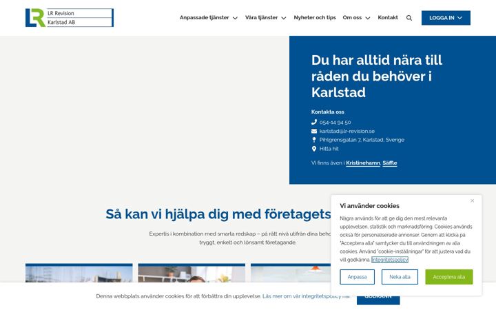 Screenshot of lr-revisionkarlstad.se