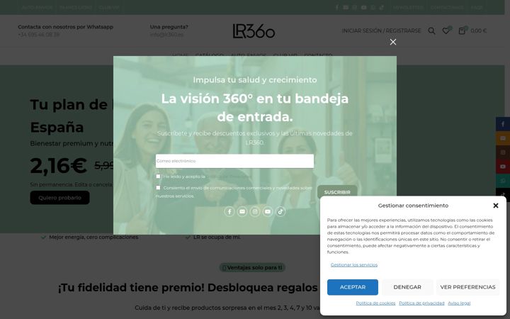 Screenshot of lr360.es