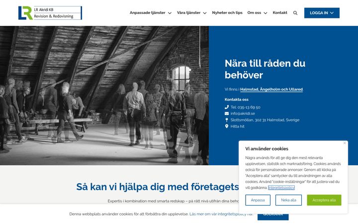 Screenshot of lrakridi.se