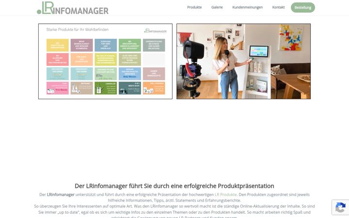 Screenshot of lrinfomanager.com