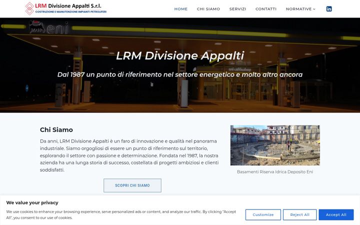 Screenshot of lrmdivisioneappaltisrl.it