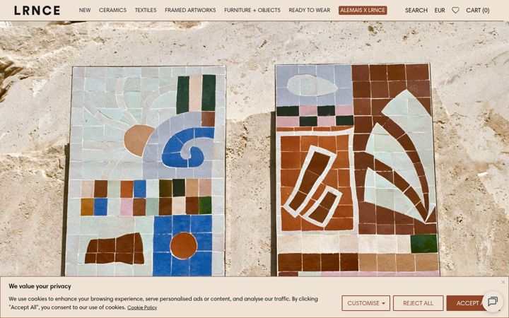 Screenshot of lrnce.com