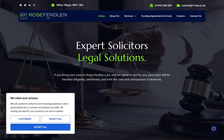 Screenshot of lrose-law.com