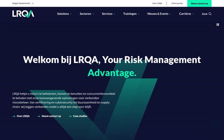 Screenshot of lrqa.be