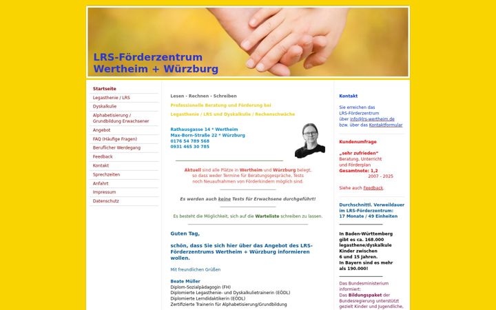 Screenshot of lrs-wertheim.de