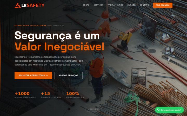 Screenshot of lrsafety.com.br