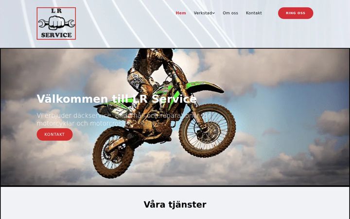 Screenshot of lrservice.se
