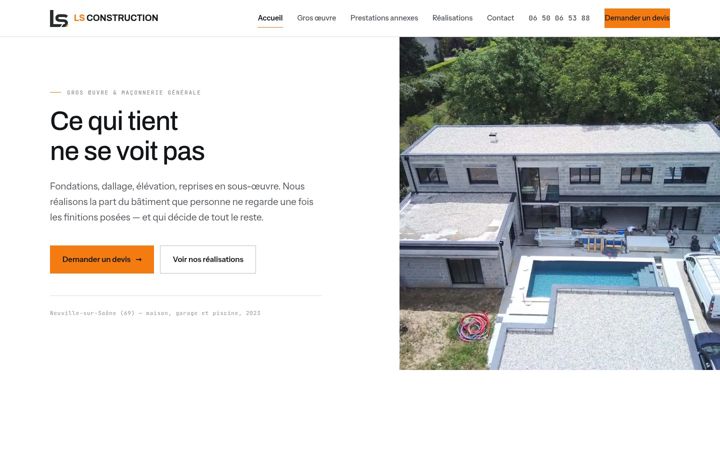 Screenshot of ls-construction.fr