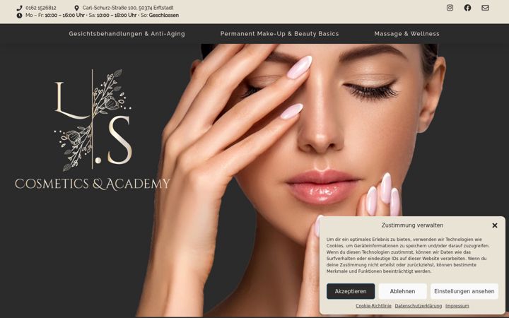Screenshot of ls-cosmetics-academy.de