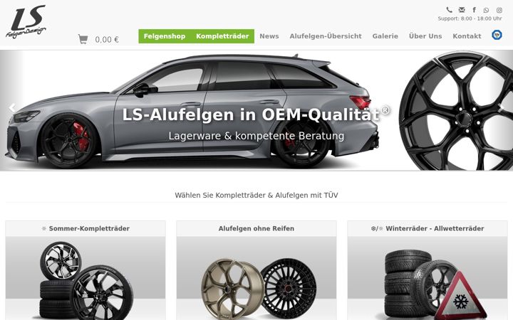 Screenshot of ls-felgendesign.de