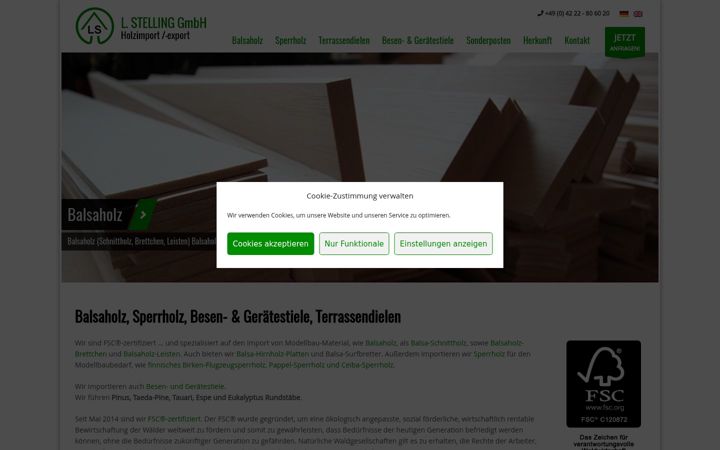 Screenshot of ls-holz.de