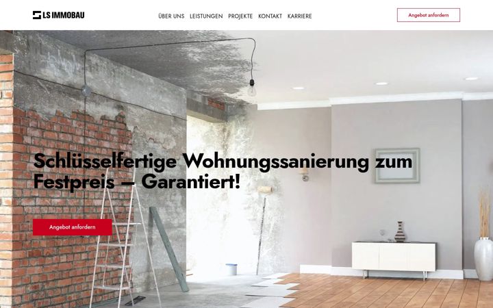 Screenshot of ls-immobau.de