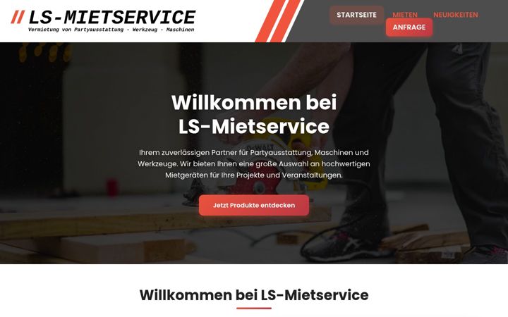Screenshot of ls-mietservice.de