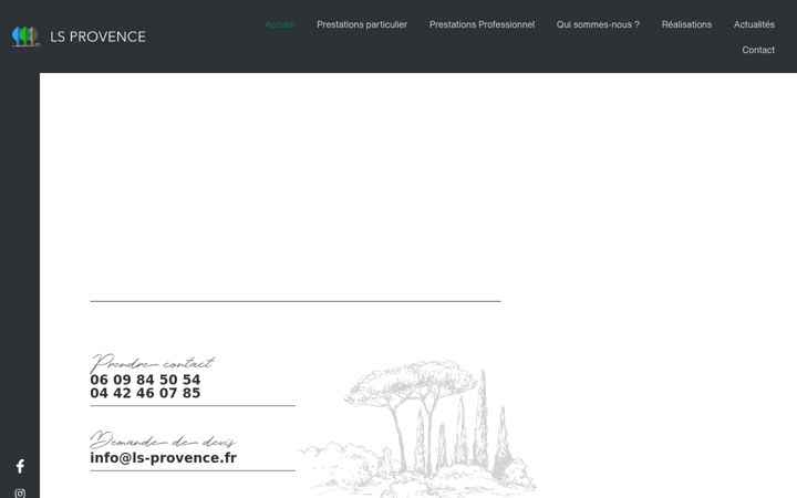 Screenshot of ls-provence.fr