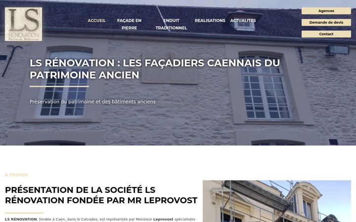 Screenshot of ls-renovation-patrimoine.com