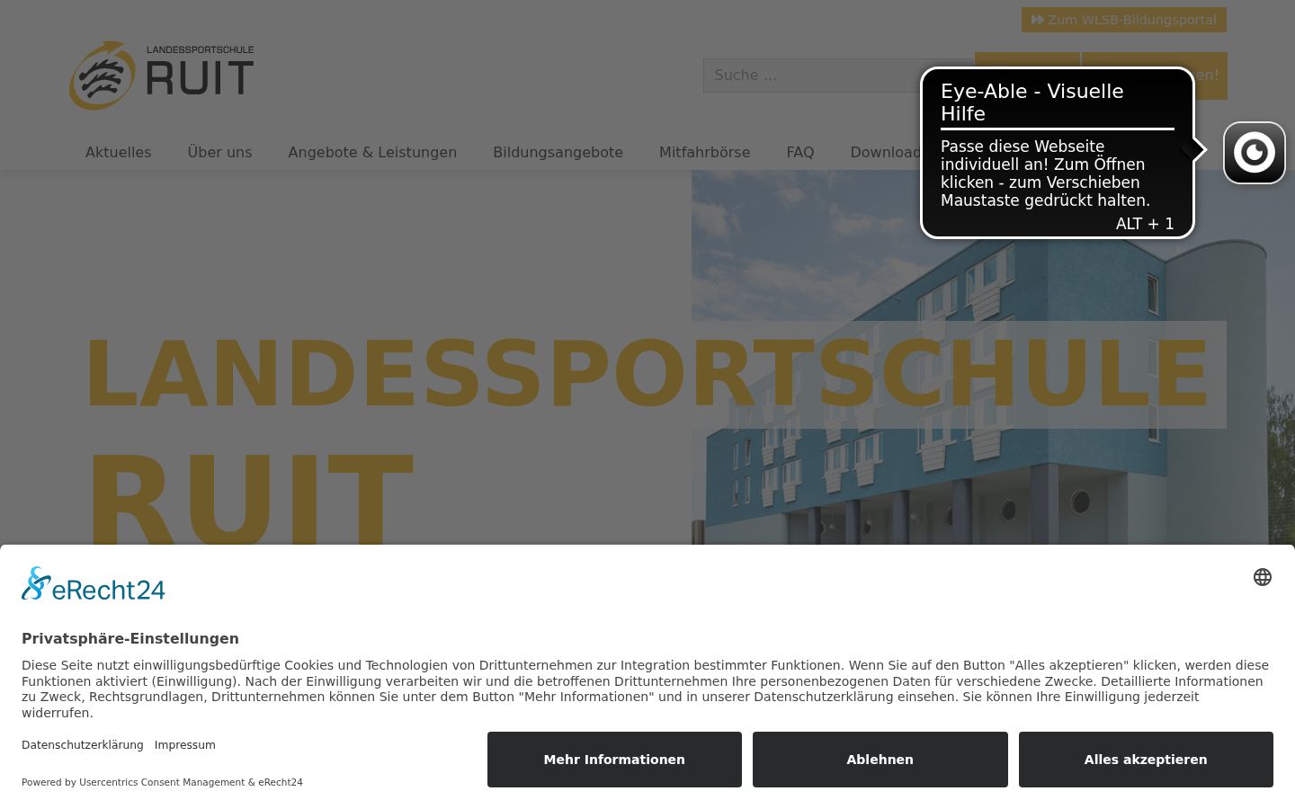 Screenshot tal-banner tal-kunsens muri qabel kwalunkwe interazzjoni