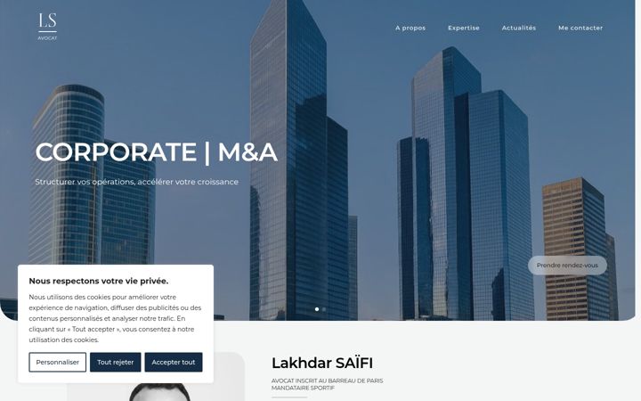 Screenshot of lsaifi-avocat.com