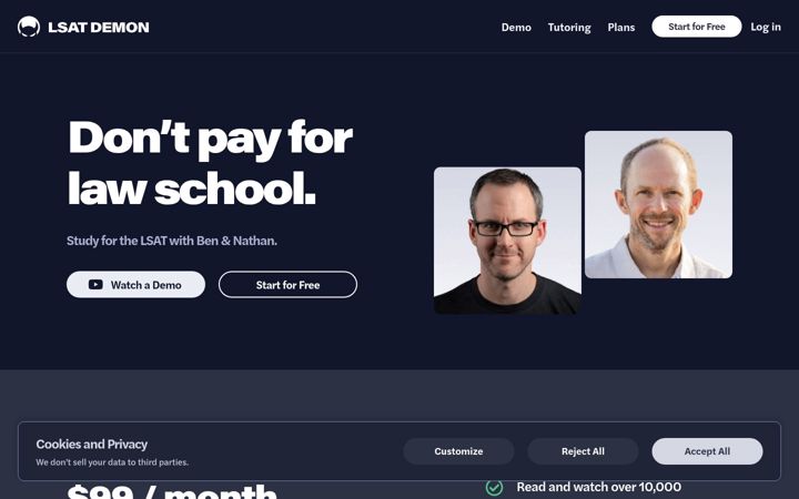 Screenshot of lsatdemon.com