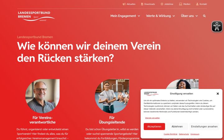 Screenshot of lsb-bremen.de