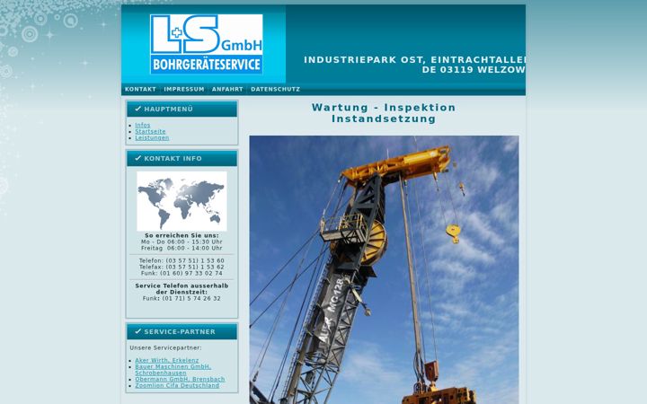 Screenshot of lsbohrgeraeteservice.de