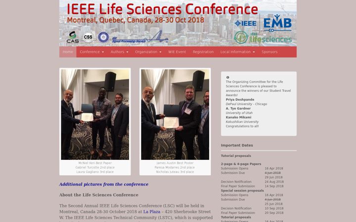 Screenshot of lsc.ieee.org