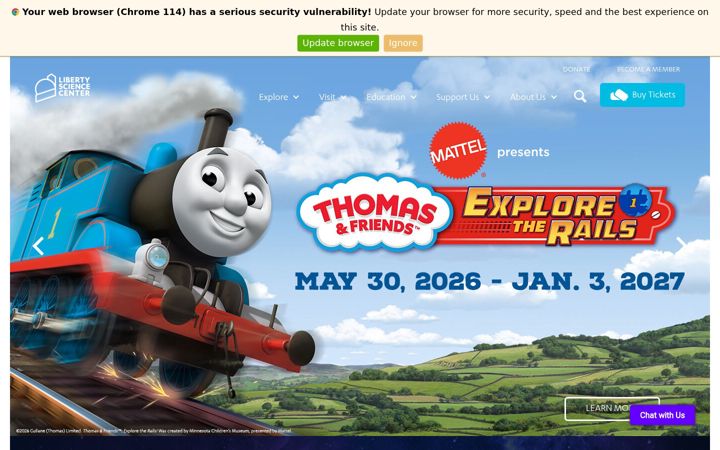 Screenshot of lsc.org