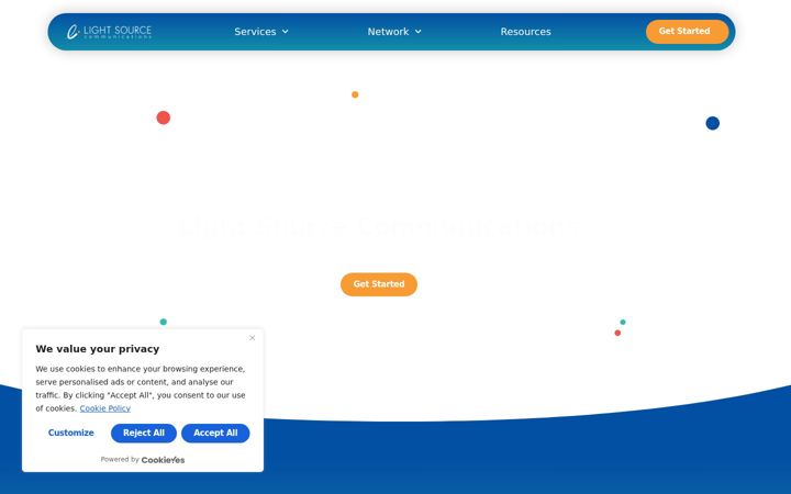 Screenshot of lscfiber.com