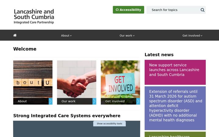Screenshot of lscintegratedcare.co.uk