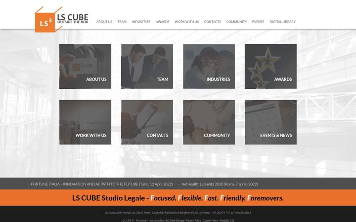 Screenshot of lscube.it
