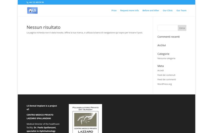Screenshot of lsdentalimplant.co.uk