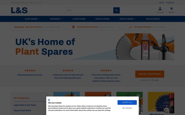 Screenshot of lsengineers.co.uk