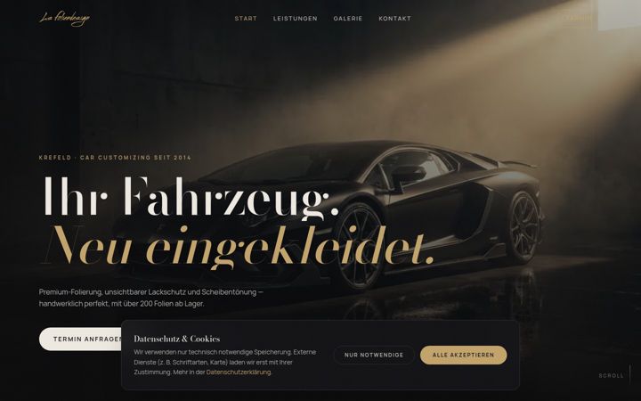Screenshot of lsfoliendesign.com