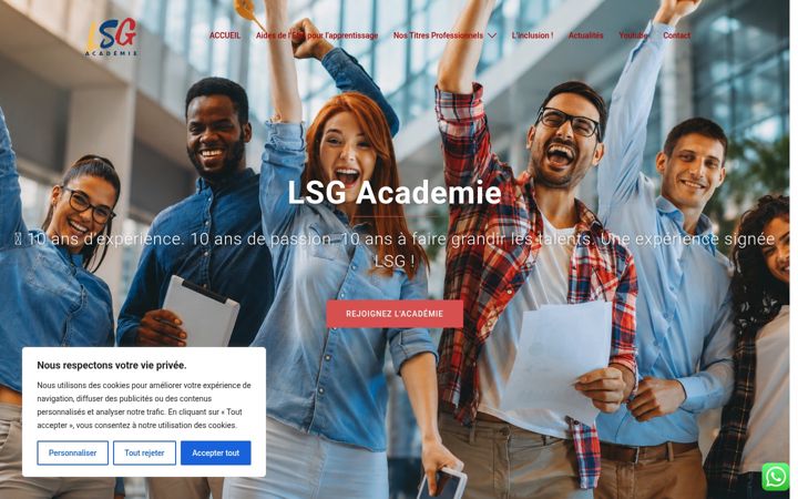 Screenshot of lsg-academie.com