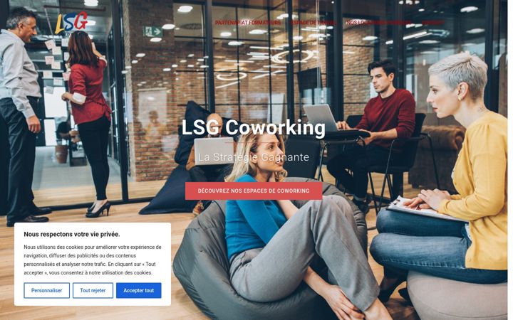 Screenshot of lsg-coworking.com