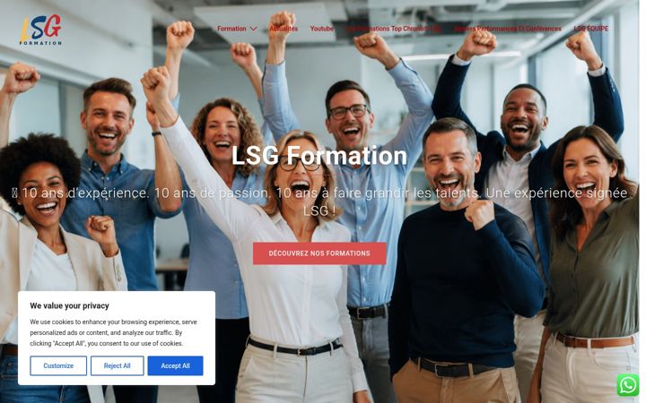 Screenshot of lsg-formation.com