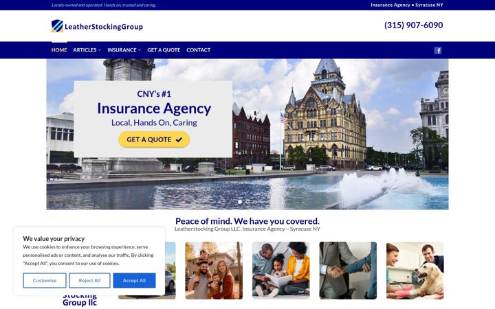 Screenshot of lsginsurance.com
