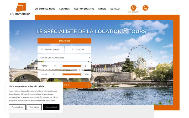 Screenshot of lsi-immobilier.fr