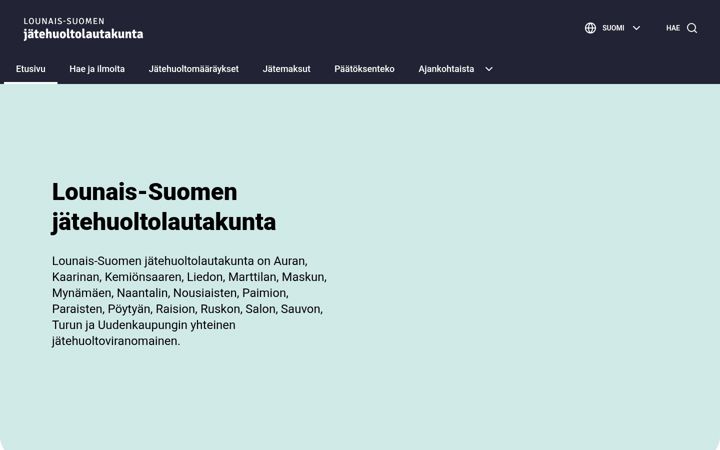 Kuvakaappaus sivustosta lsjatehuoltolautakunta.fi
