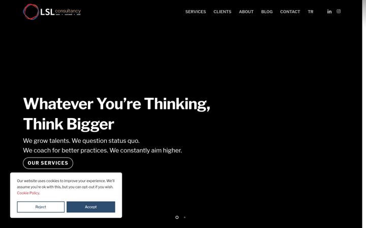 Screenshot of lslconsultancy.com