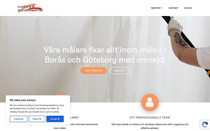 Screenshot of lsmaleri.se