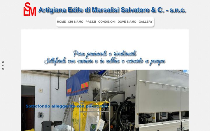 Screenshot of lsmartigianaedile.it