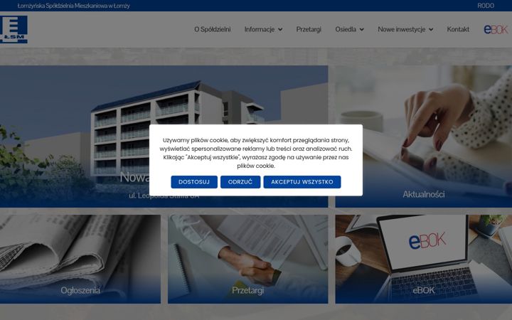 Screenshot of lsmlomza.pl