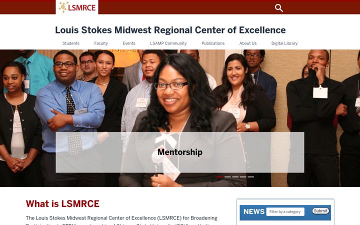 Screenshot of lsmrce.org