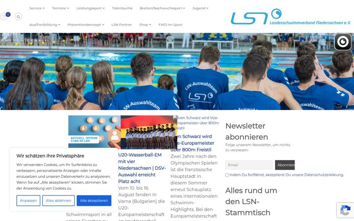 Screenshot of lsn-info.de