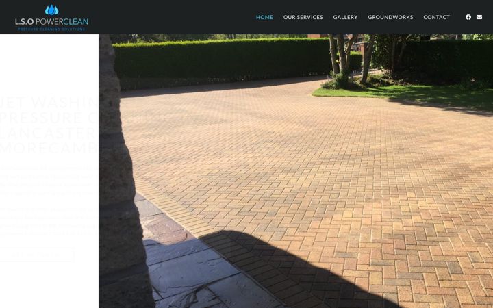 Screenshot of lsopowerclean.co.uk